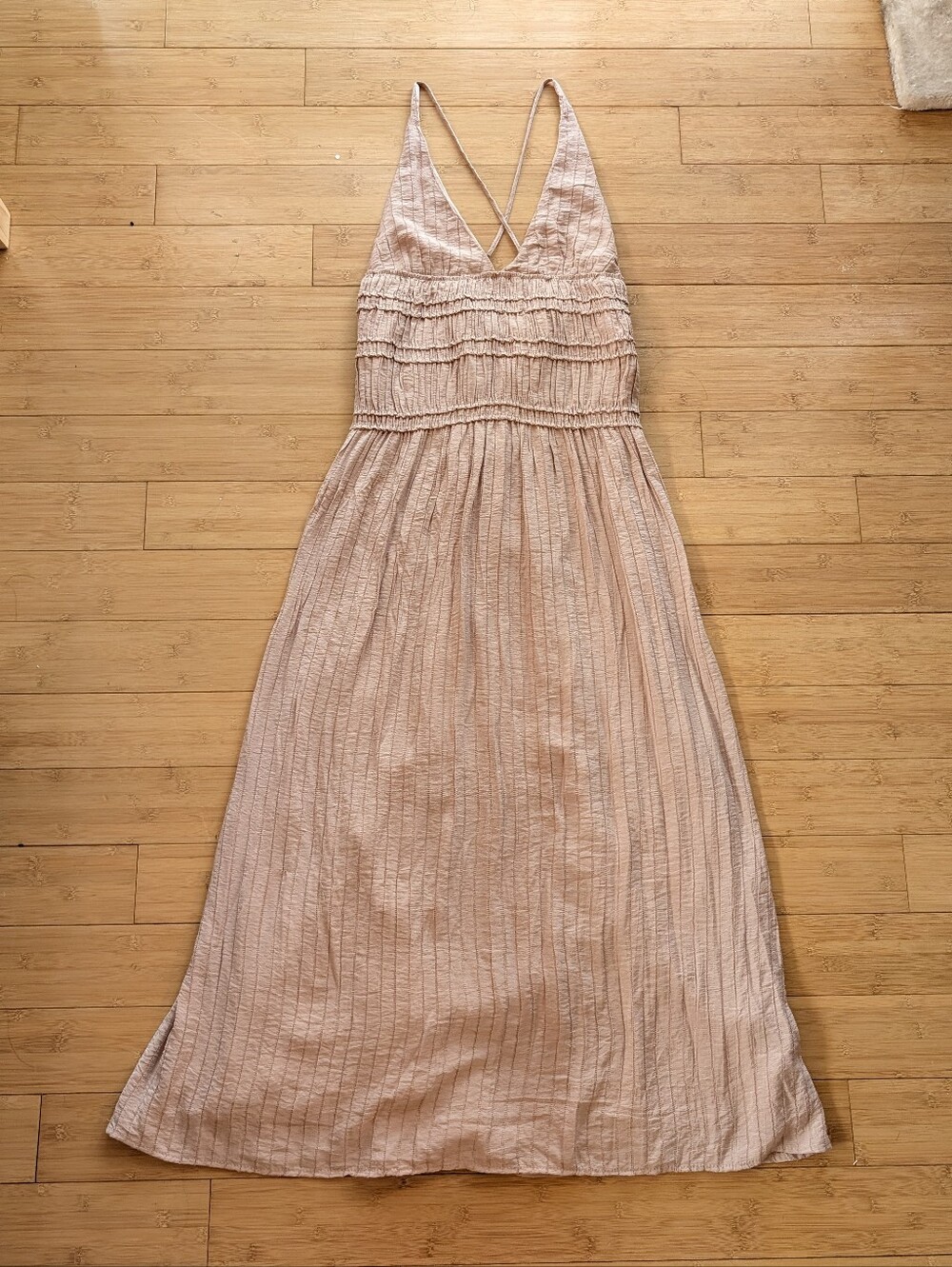 NWT Zara Pink Flowy Maxi Dress